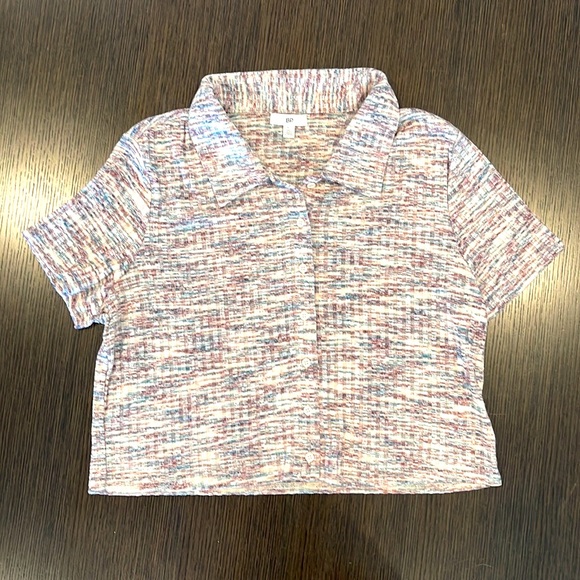 BP Studio Spacedye Shortsleeve Crop Shirt - Picture 3 of 9